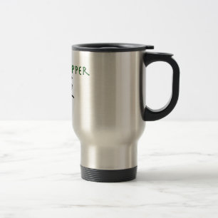Grasshopper with "Zen" symbol Travel Mug
