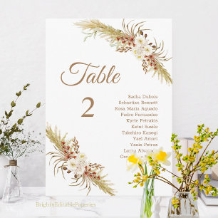 Grassland Dream Wedding Table Card. Program