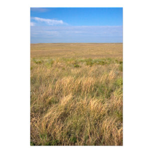 Grassland prairie east of Sidney, Nebraska. Photo Print