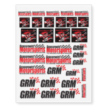 Grassroots Motorsports Temporary Tattoos
