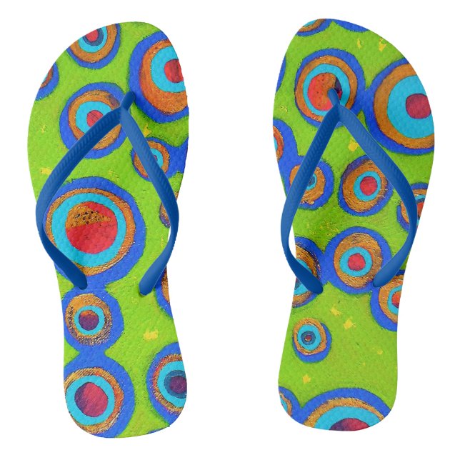 Grassy Bubbles Flip Flops (Footbed)