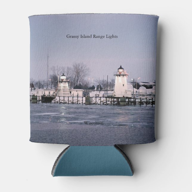 Grassy Island Range Lights can cooler (Front)
