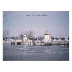 Grassy Island Range Lights table cloth
