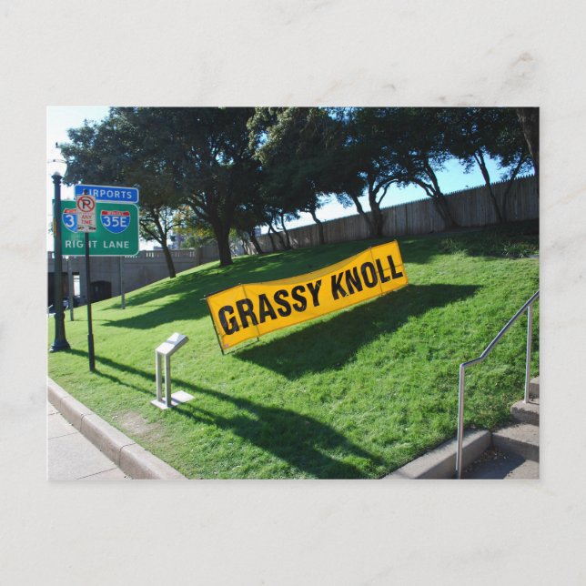 Grassy Knoll in Dealey Plaza Postcard (Front)