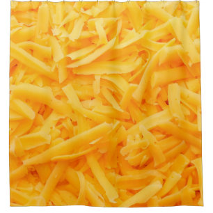 grated cheddar cheese top view