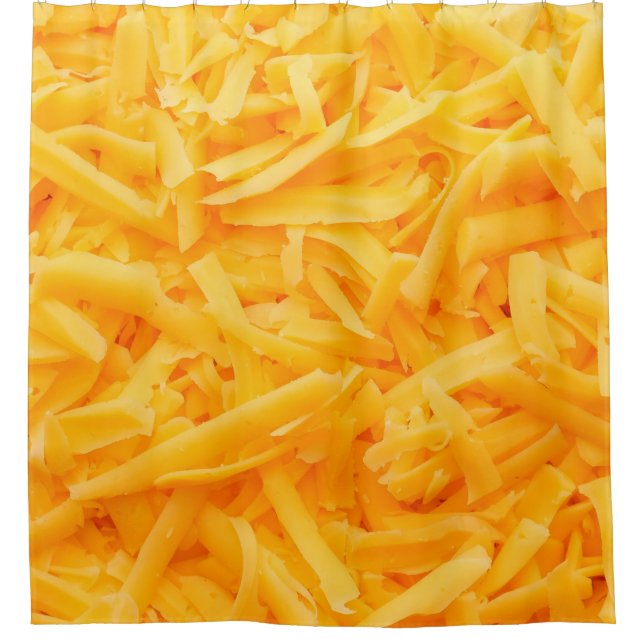 grated cheddar cheese top view (Front)