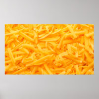 grated cheddar cheese top view