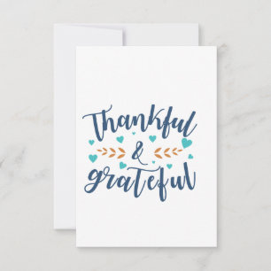 Grateful And a Big Thankyou card