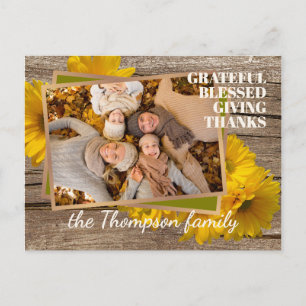 Grateful Blessed Giving Merci belle carte de vacan