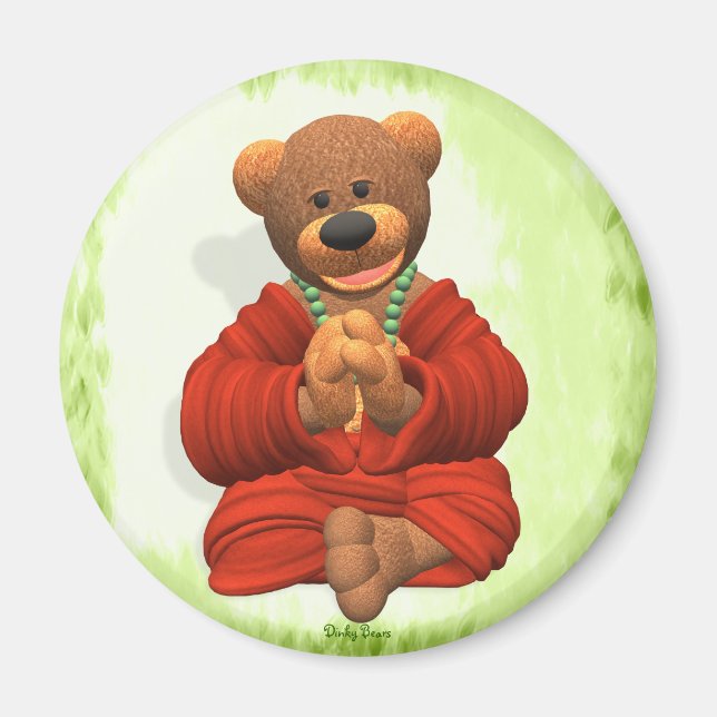 Grateful Buddha Bear Magnet (Front)