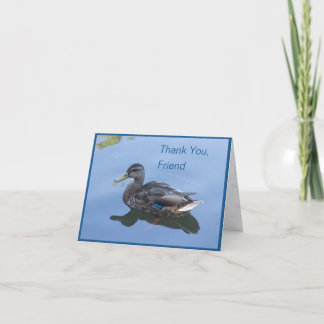 Grateful Duck: Thank You Card