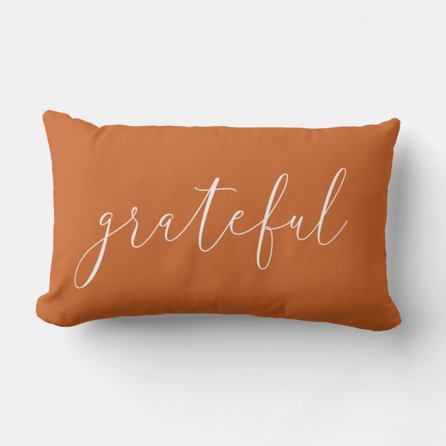 Grateful Fall Autumn Cushion (Front)