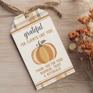 Grateful for Clients Like You Fall Gift Tags