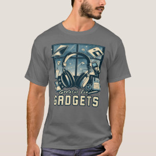 Grateful For Gadgets Nostalgia Funhanksgiving IT f T-Shirt