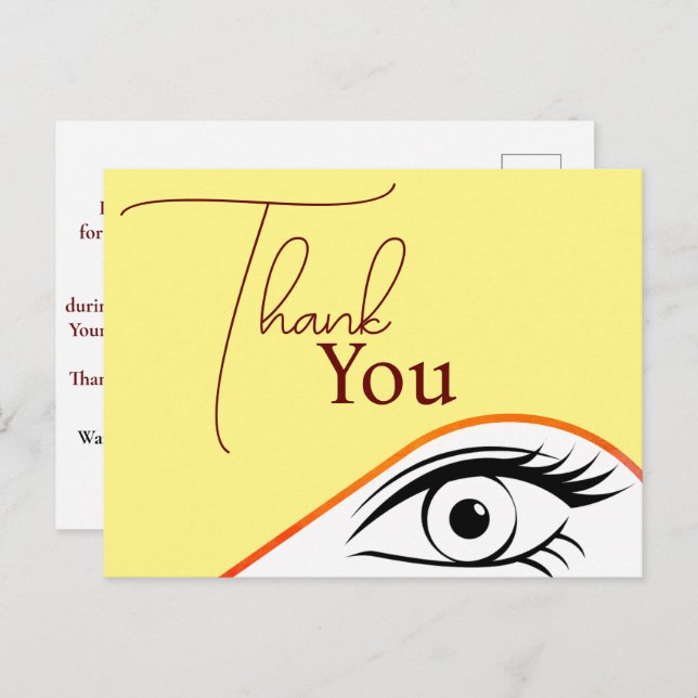 Grateful for Visionary Eye Surgeon Postcard (Front/Back)
