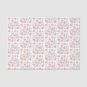 Grateful For You Heart Tissue Paper