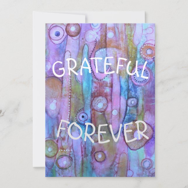 Grateful forever card design (Front)