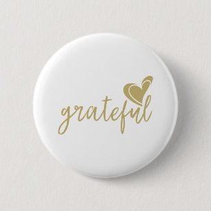 grateful heart 2 inch round button