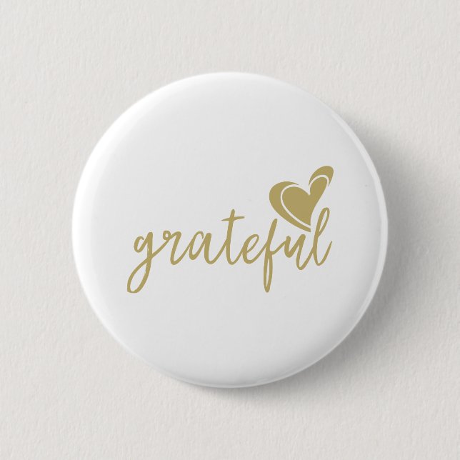 grateful heart 2 inch round button (Front)