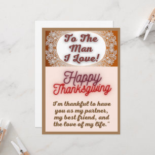 Grateful Heart: A Thanksgiving Card for My Beloved