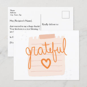 Grateful Heart Christian Carte de remerciements