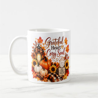 Grateful Heart, Cozy Soul – Cozy Autumn Vibes Mug