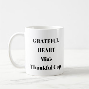 Grateful Heart Daily Affirmation Mug