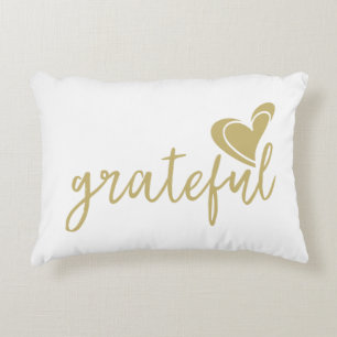 grateful heart decorative pillow
