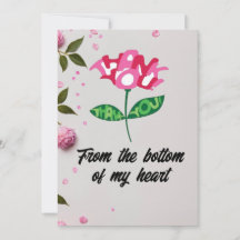"Grateful Heart" Flat Thank You Card
