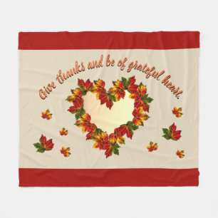 Grateful Heart Fleece Blanket