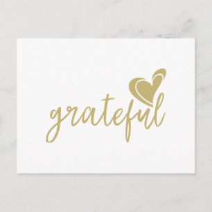 grateful heart holiday postcard