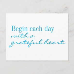 Grateful Heart Motivational Postcard