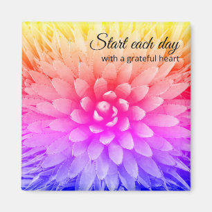 Grateful heart quote magnet