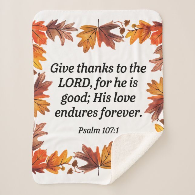 Grateful Heart Sherpa Blanket (Front)