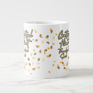 Grateful Heart Thankful Soul Large Coffee Mug