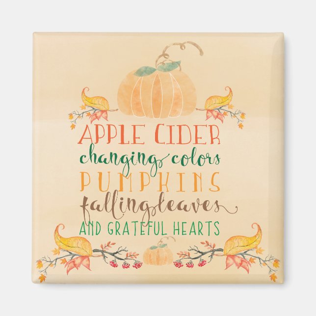 Grateful Hearts Fridge Magnet (Front)
