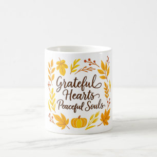 ''Grateful Hearts, Peaceful Souls' Mug