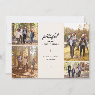 Grateful Holiday 4 Picture Photo Card