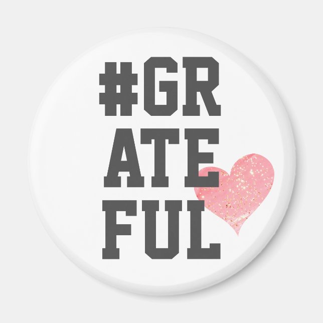 #GRATEFUL Magnet cardiaque (Devant)