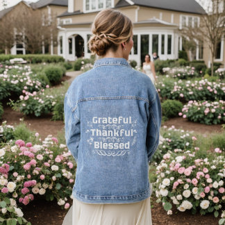 Grateful Merci bienheureux Denim Jacket