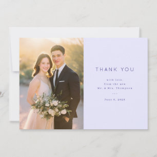 Grateful Minimalist Photo Collage Thank You Card