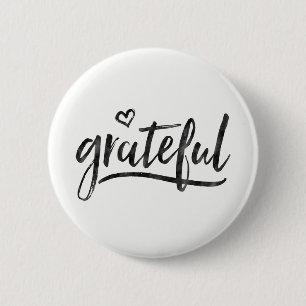 Grateful Minimalistic Custom Background Colour 2 Inch Round Button