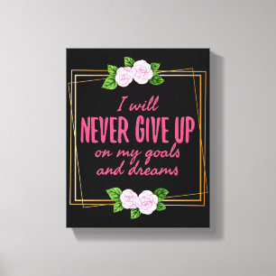 Grateful Motivation words for life and success Canvas Print