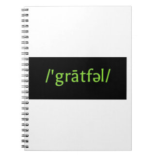 Grateful. Notebook