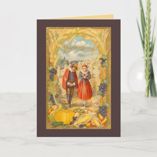 Grateful Pilgrims Thanksgiving Card