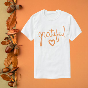 Grateful Script Lettering T-Shirt