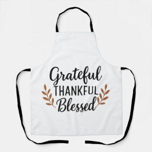 Grateful, Thankful, Blessed Apron