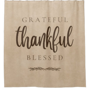 Grateful Thankful Blessed Brown