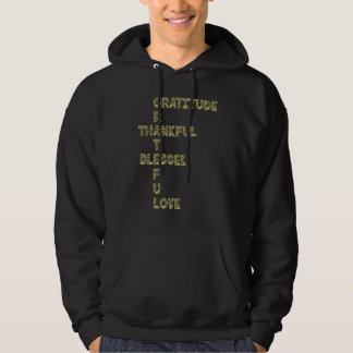 Grateful Thankful Blessed Leopard Family Love Gra Hoodie