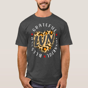 Grateful Thankful Blessed LVN Nurse Thanksgiving L T-Shirt
